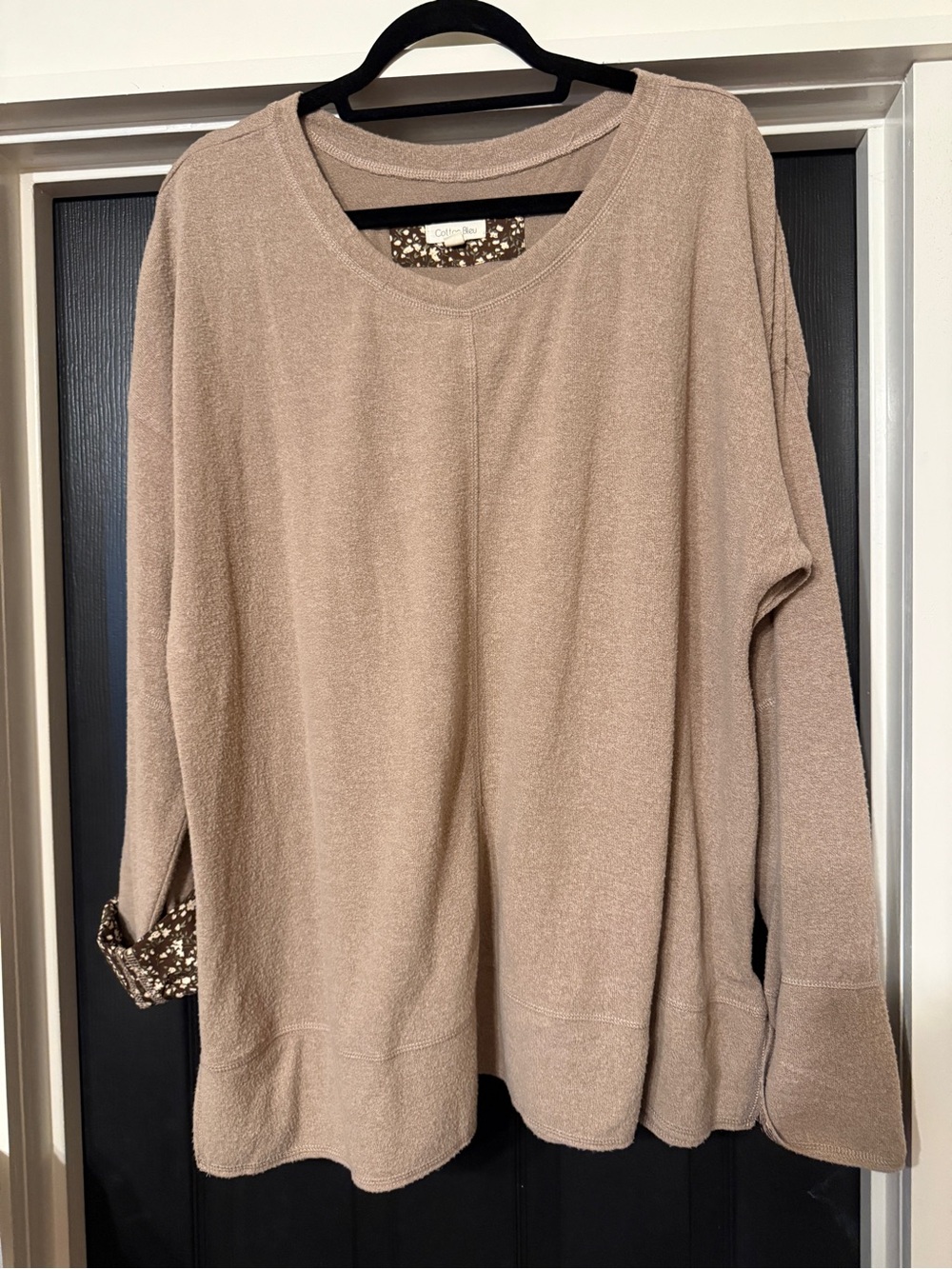 Relaxed Taupe Women's Pullover Sweater - Casual Everyday Knit